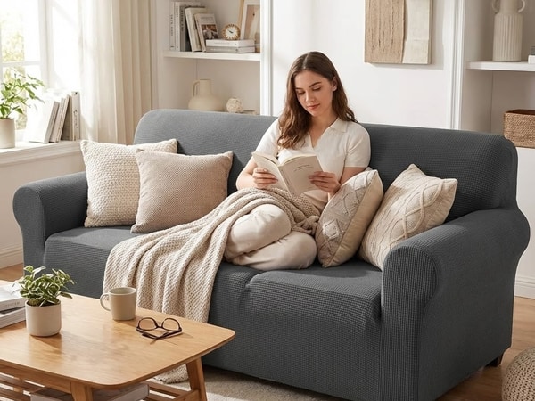Stretch Sofa Slipcover A+ (Mobile)