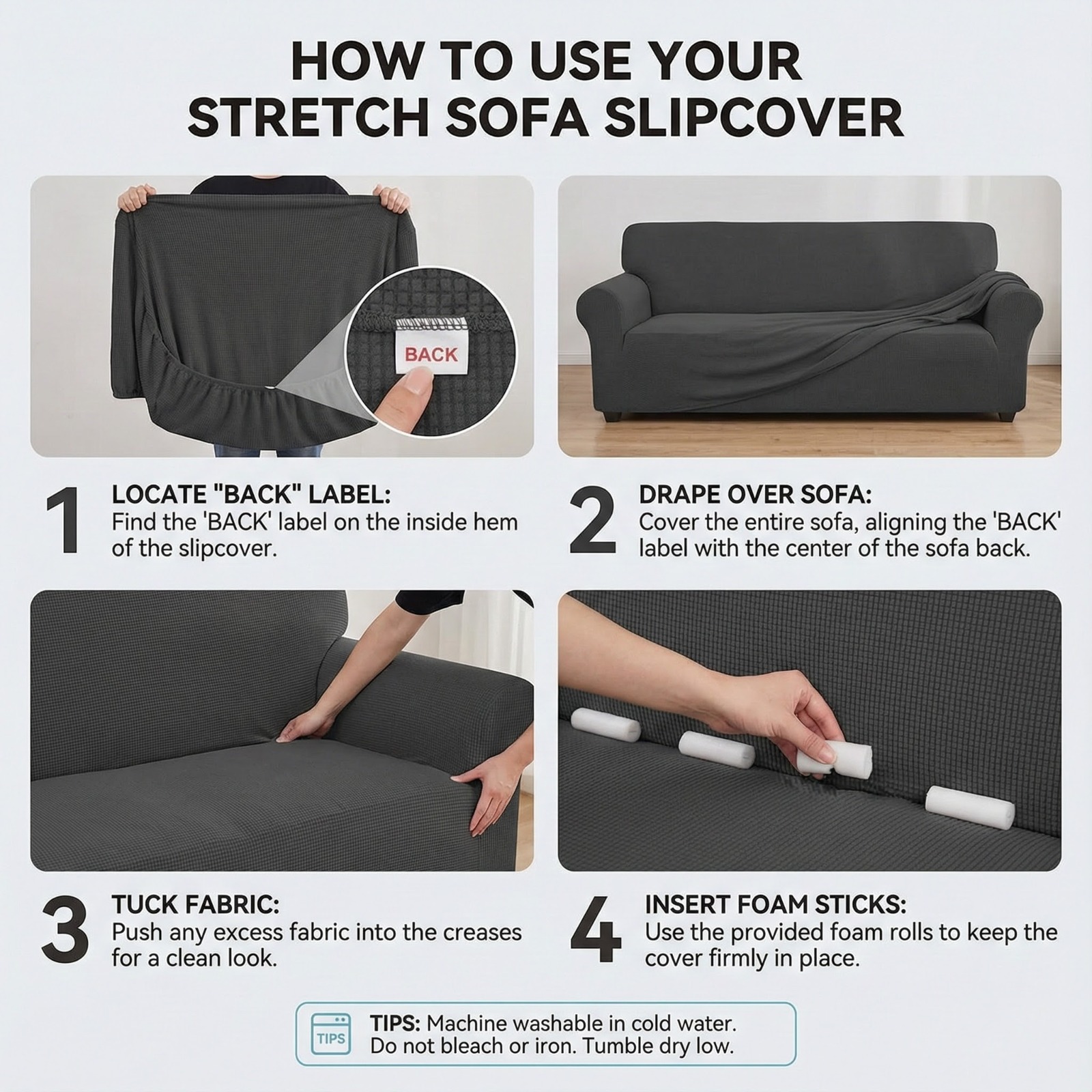 Stretch Sofa Slipcover How to Use