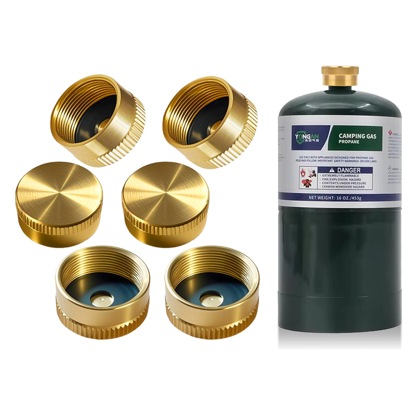 Brass Propane Tank Cap Main Image