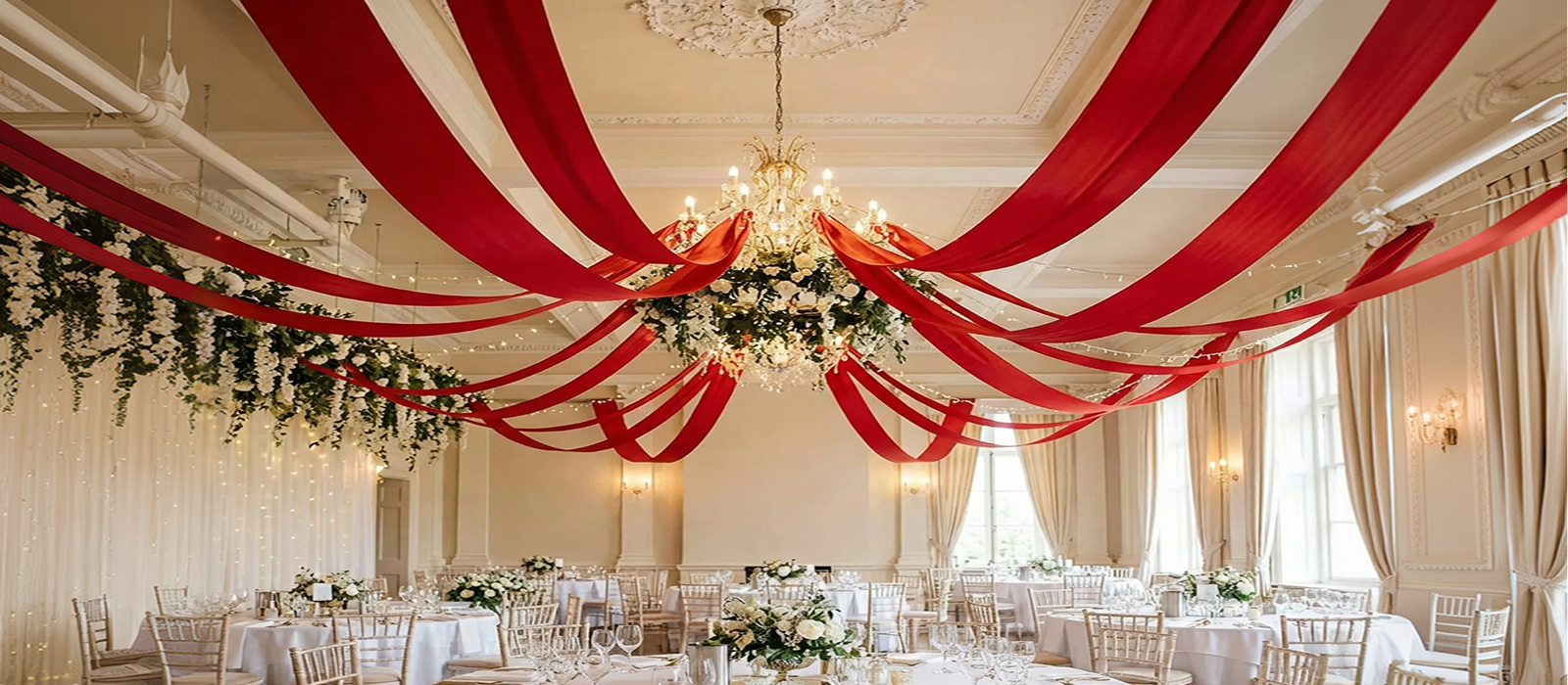 Red Satin Ribbon Amazon listing visuals