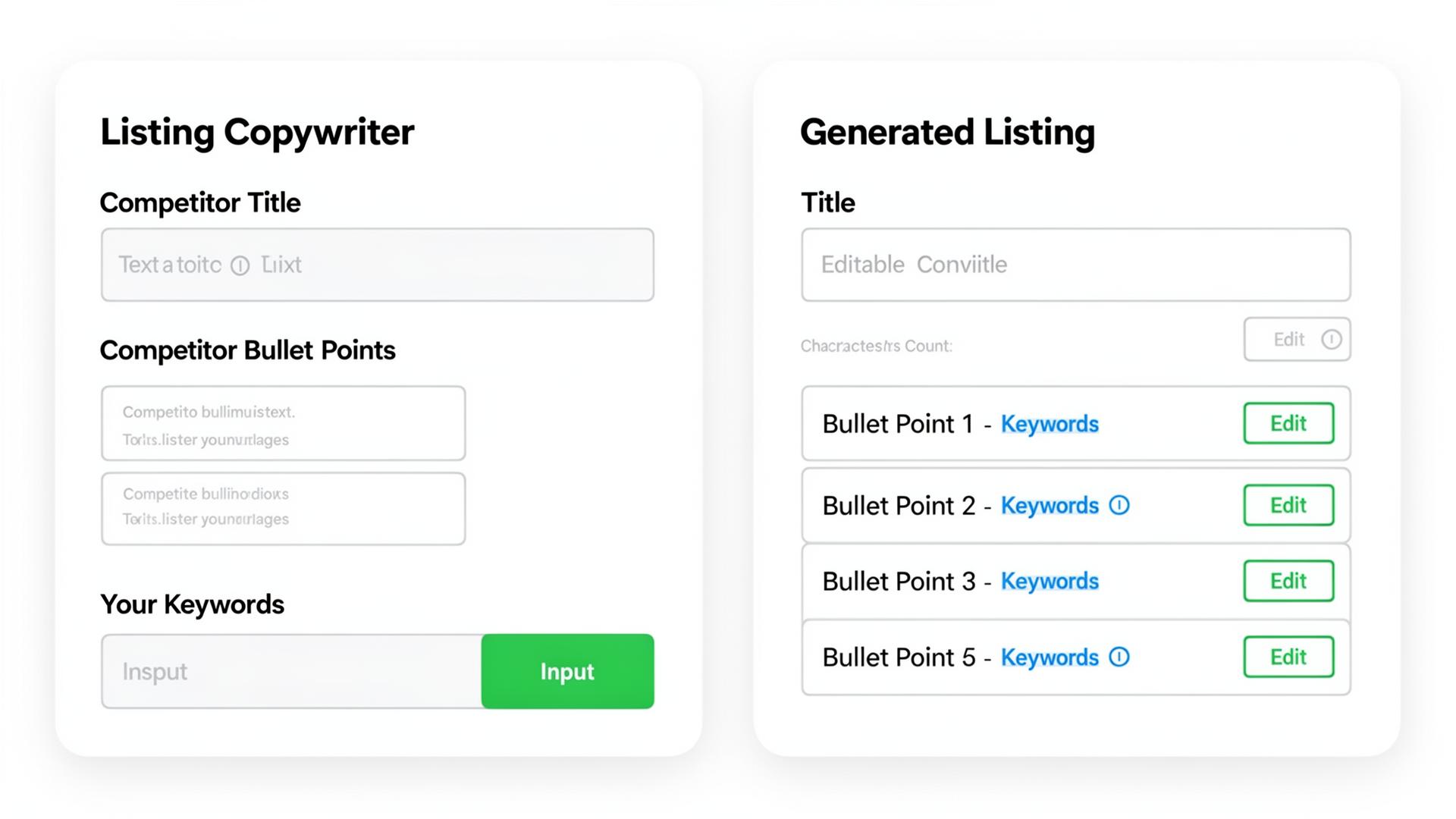 AI-powered listing copy optimization